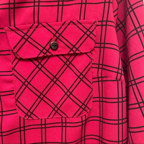 Coral Bay Red and black Checkered Top Size LP - Picture 6 of 7